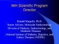 NIH Scientific Program Director PowerPoint PPT Presentation