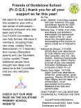 Friends of Goldstone School Fr'O'G'S' thank you for all your support so far this year PowerPoint PPT Presentation