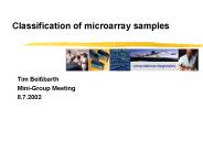Classification of microarray samples
