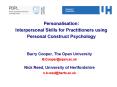Personalisation: Interpersonal Skills for Practitioners using Personal Construct Psychology PowerPoint PPT Presentation