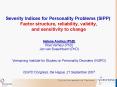 Severity Indices for Personality Problems SIPP: Factor structure, reliability, validity, and sensiti PowerPoint PPT Presentation