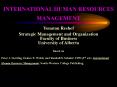 INTERNATIONAL HUMAN RESOURCES PowerPoint PPT Presentation
