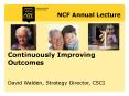 NCF Annual Lecture PowerPoint PPT Presentation