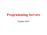 Programming Servers