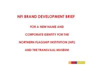 NFI BRAND DEVELOPMENT BRIEF