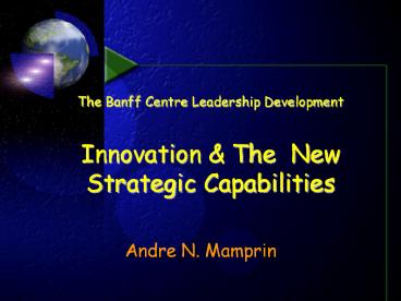 The Banff Centre Leadership Development Innovation