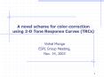 A novel scheme for color-correction using 2-D Tone Response Curves (TRCs) PowerPoint PPT Presentation