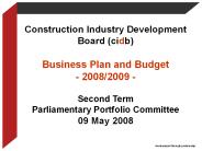Construction Industry Development Board cidb