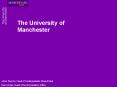 The University of Manchester PowerPoint PPT Presentation