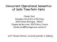 Concurrent Operational Semantics of Safe Time Petri Nets