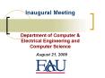 Inaugural Meeting Department of Computer PowerPoint PPT Presentation
