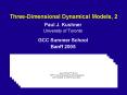Three-Dimensional Dynamical Models, 2 PowerPoint PPT Presentation