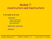 Module 7: