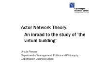 Actor Network Theory: