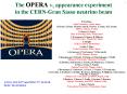The OPERA nt appearance experiment in the CERN-Gran Sasso neutrino beam PowerPoint PPT Presentation
