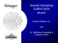 Sonnet Workshop EuMW 2003 PowerPoint PPT Presentation
