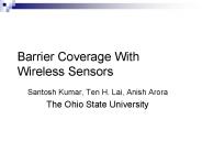Barrier Coverage With Wireless Sensors