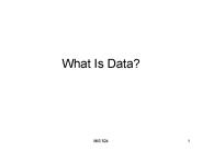 What Is Data?