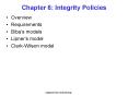 Chapter 6: Integrity Policies PowerPoint PPT Presentation