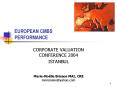 EUROPEAN CMBS PERFORMANCE PowerPoint PPT Presentation