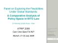 Panel on Exploring the Flexibilities Under Global Standards: A Comparative Analysis of Policy Space PowerPoint PPT Presentation