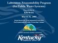 Laboratory Accountability Program for Public Water Systems PowerPoint PPT Presentation
