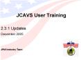 JCAVS User Training PowerPoint PPT Presentation
