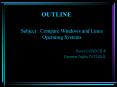 OUTLINE PowerPoint PPT Presentation
