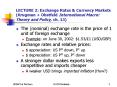 LECTURE 2: Exchange Rates PowerPoint PPT Presentation