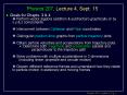 Physics 207, Lecture 4, Sept. 15 PowerPoint PPT Presentation