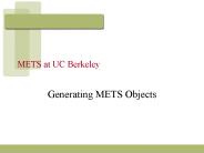 METS at UC Berkeley