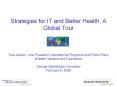 Strategies for IT and Better Health: A Global Tour PowerPoint PPT Presentation