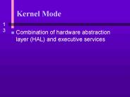 Kernel Mode
