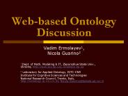 Web-based Ontology Discussion
