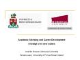 Academic Advising and Career Development PowerPoint PPT Presentation