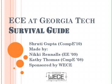 ECE at Georgia Tech Survival Guide
