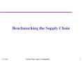 Benchmarking the Supply Chain PowerPoint PPT Presentation