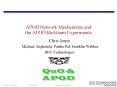 APOD Network Mechanisms and the APOD Red-team Experiments PowerPoint PPT Presentation