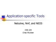 Application-specific Tools