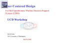 UCD Workbench PowerPoint PPT Presentation