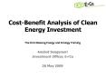 CostBenefit Analysis of Clean Energy Investment PowerPoint PPT Presentation