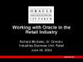 Working with Oracle in the Retail Industry PowerPoint PPT Presentation