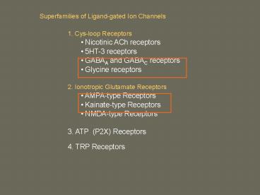 Ion Selection: Cationic Channels