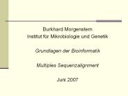 Exon prediction by Genomic Sequence alignment   Burkhard Mo