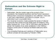 Nationalism and the Extreme Right in Europe