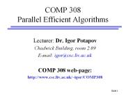 COMP%20308%20Parallel%20Efficient%20Algorithms