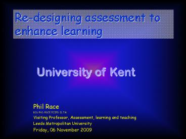 A Fresh Look at Assessment