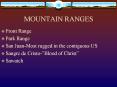 MOUNTAIN RANGES PowerPoint PPT Presentation