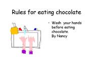 Rules for eating chocolate