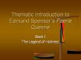 Thematic Introduction to Edmund Spenser PowerPoint PPT Presentation
